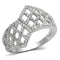 925 Silver Ring TS122 Rhodium 925 Sterling Silver Ring with AAA Grade CZ