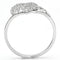 925 Silver Ring TS130 Rhodium 925 Sterling Silver Ring with AAA Grade CZ