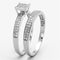 Silver Jewelry Rings 925 Silver Ring TS140 Rhodium 925 Sterling Silver Ring with AAA Grade CZ Alamode Fashion Jewelry Outlet