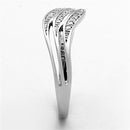 925 Silver Ring TS143 Rhodium 925 Sterling Silver Ring with AAA Grade CZ