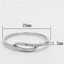 925 Silver Ring TS145 Rhodium 925 Sterling Silver Ring with AAA Grade CZ