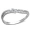 925 Silver Ring TS146 Rhodium 925 Sterling Silver Ring with AAA Grade CZ