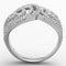 925 Silver Ring TS147 Rhodium 925 Sterling Silver Ring with AAA Grade CZ