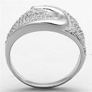 925 Silver Ring TS148 Rhodium 925 Sterling Silver Ring with AAA Grade CZ