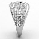 925 Silver Ring TS148 Rhodium 925 Sterling Silver Ring with AAA Grade CZ