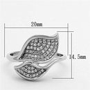 925 Silver Ring TS149 Rhodium 925 Sterling Silver Ring with AAA Grade CZ