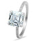 925 Silver Ring TS155 Rhodium 925 Sterling Silver Ring with Cubic