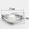 925 Silver Ring TS170 Rhodium 925 Sterling Silver Ring with Synthetic