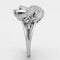 925 Silver Ring TS171 Rhodium 925 Sterling Silver Ring with AAA Grade CZ