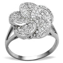 925 Silver Ring TS171 Rhodium 925 Sterling Silver Ring with AAA Grade CZ