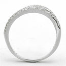 925 Silver Ring TS173 Rhodium 925 Sterling Silver Ring with AAA Grade CZ