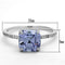 925 Silver Ring TS176 Rhodium 925 Sterling Silver Ring with Cubic