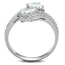 925 Silver Ring TS186 Rhodium 925 Sterling Silver Ring with AAA Grade CZ