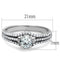 Silver Jewelry Rings 925 Silver Ring TS188 Rhodium 925 Sterling Silver Ring with AAA Grade CZ Alamode Fashion Jewelry Outlet