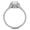 925 Silver Ring TS190 Rhodium 925 Sterling Silver Ring with AAA Grade CZ