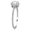 925 Silver Ring TS190 Rhodium 925 Sterling Silver Ring with AAA Grade CZ