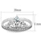 925 Silver Ring TS191 Rhodium 925 Sterling Silver Ring with AAA Grade CZ