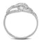 925 Silver Ring TS193 Rhodium 925 Sterling Silver Ring with AAA Grade CZ