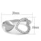 925 Silver Ring TS194 Rhodium 925 Sterling Silver Ring with AAA Grade CZ