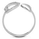 925 Silver Ring TS194 Rhodium 925 Sterling Silver Ring with AAA Grade CZ