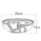 925 Silver Ring TS195 Rhodium 925 Sterling Silver Ring with AAA Grade CZ