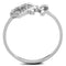 925 Silver Ring TS195 Rhodium 925 Sterling Silver Ring with AAA Grade CZ