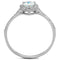 925 Silver Ring TS196 Rhodium 925 Sterling Silver Ring with AAA Grade CZ