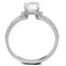 925 Silver Ring TS197 Rhodium 925 Sterling Silver Ring with AAA Grade CZ