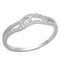 925 Silver Ring TS202 Rhodium 925 Sterling Silver Ring with AAA Grade CZ