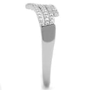 925 Silver Ring TS203 Rhodium 925 Sterling Silver Ring with AAA Grade CZ