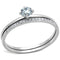 925 Silver Ring TS206 Rhodium 925 Sterling Silver Ring with AAA Grade CZ