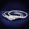 925 Silver Ring TS208 Rhodium 925 Sterling Silver Ring with AAA Grade CZ