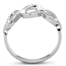 925 Silver Ring TS212 Rhodium 925 Sterling Silver Ring with AAA Grade CZ