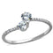 925 Silver Ring TS258 Rhodium 925 Sterling Silver Ring with AAA Grade CZ