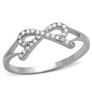 925 Silver Ring TS259 Rhodium 925 Sterling Silver Ring with AAA Grade CZ