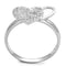 925 Silver Ring TS260 Rhodium 925 Sterling Silver Ring with AAA Grade CZ