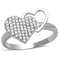 925 Silver Ring TS260 Rhodium 925 Sterling Silver Ring with AAA Grade CZ