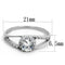 925 Silver Ring TS263 Rhodium 925 Sterling Silver Ring with AAA Grade CZ