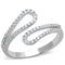 925 Silver Ring TS267 Rhodium 925 Sterling Silver Ring with AAA Grade CZ