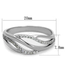 Silver Jewelry Rings 925 Silver Ring TS268 Rhodium 925 Sterling Silver Ring with AAA Grade CZ Alamode Fashion Jewelry Outlet