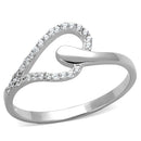 925 Silver Ring TS269 Rhodium 925 Sterling Silver Ring with AAA Grade CZ