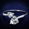 925 Silver Ring TS271 Rhodium 925 Sterling Silver Ring with AAA Grade CZ