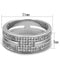 925 Silver Ring TS273 Rhodium 925 Sterling Silver Ring with AAA Grade CZ