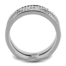 925 Silver Ring TS273 Rhodium 925 Sterling Silver Ring with AAA Grade CZ