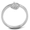 925 Silver Ring TS275 Rhodium 925 Sterling Silver Ring with AAA Grade CZ