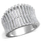 925 Silver Ring TS302 Rhodium 925 Sterling Silver Ring with AAA Grade CZ