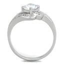 Silver Jewelry Rings 925 Silver Ring TS303 Rhodium 925 Sterling Silver Ring with AAA Grade CZ Alamode Fashion Jewelry Outlet