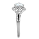 925 Silver Ring TS303 Rhodium 925 Sterling Silver Ring with AAA Grade CZ