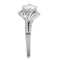 925 Silver Ring TS303 Rhodium 925 Sterling Silver Ring with AAA Grade CZ