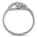 925 Silver Ring TS307 Rhodium 925 Sterling Silver Ring with AAA Grade CZ
